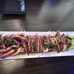 Grilled Whole Squid