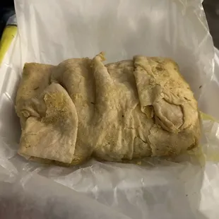 Dhalpourie Goat Roti wrapped up