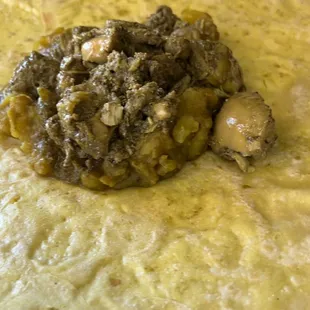 Chicken roti with aloo .