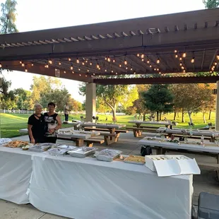 A picture of the site where the baklava was served.