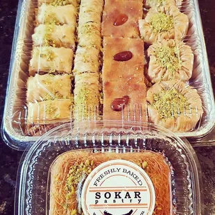 Baklava and konafa