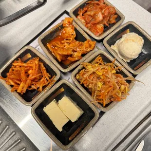 a variety of food items