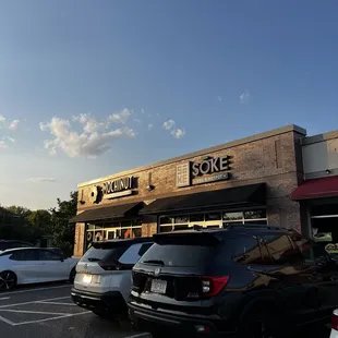 cars parked in a parking lot