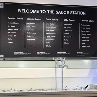 the menu