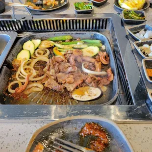 Eating, cooking and having a great time.