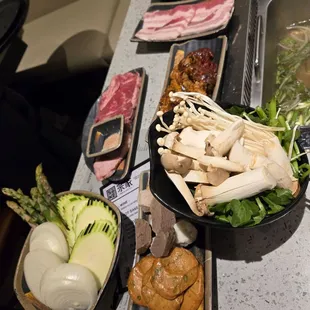 Items for the hotpot