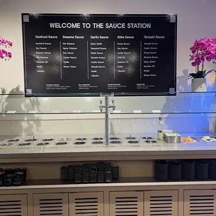 Self service sauce bar