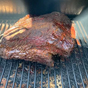 Brisket close to the wrap