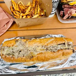 Steak n Cheese, Tallow Fries
