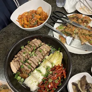 A-4 Seafood Pancakes S25. Napa Wraps with Pork A-6 Stir-Fried Rice Cake