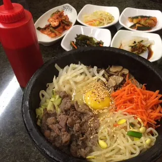 S3. Sizzling Stone Pot Bibimbap with Bulgogi