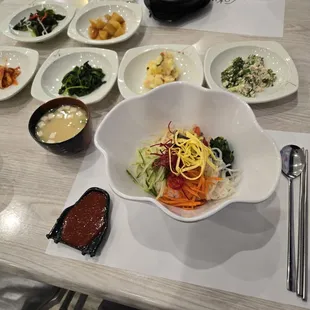 They missed adding the egg on top of the bibimbap. It was tasty anyways.