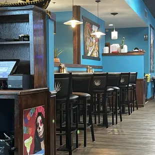 Left side of restaurant