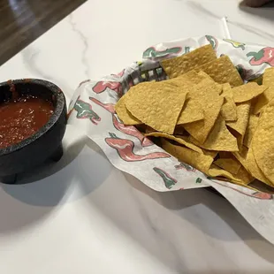 Chips served with ever melaleuca