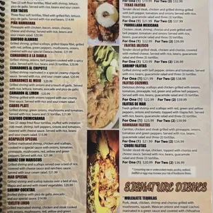 Menu as of 7/22/2024