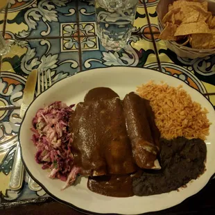 Enchiladas mole