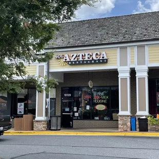 the front of the store