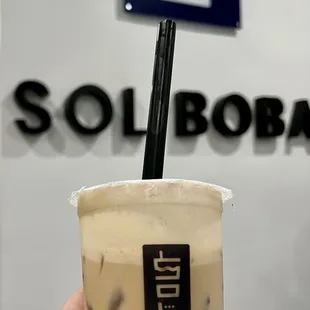 Tiramisu with coffee boba