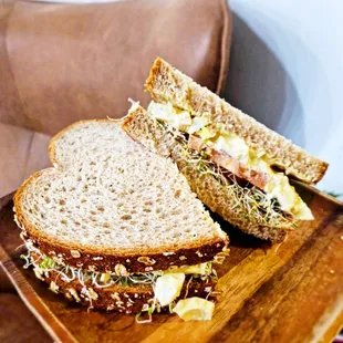 Egg Salad on Honey Wheat bread