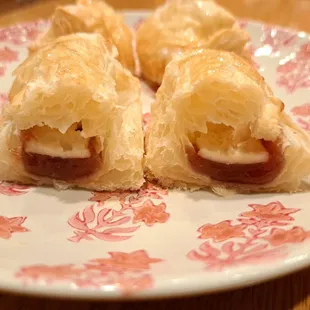 Inside a Guava and Cheese Pastele or Pastry