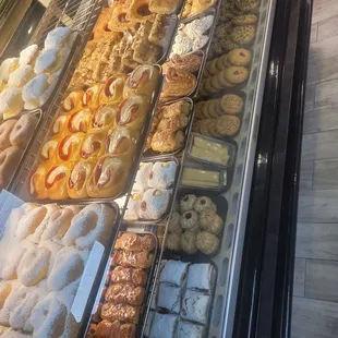 a variety of baked goods