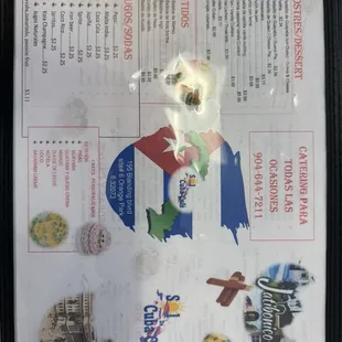 Menu front