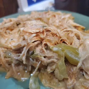 Chicken on the Beach with *shredded chicken*