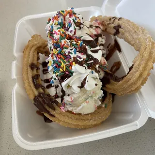 Churro Sundae