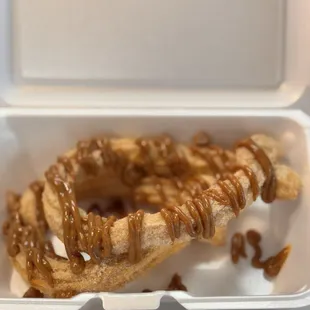 Churros with caramel