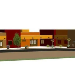 Architect rendering of the new Sol Dog Lodge kennel, DayCamp and training center