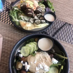 Falafel Plate and Althea&apos;s Garden plate - both amazing