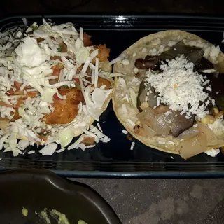 POBLANO, MUSHROOM & CORN TACO