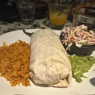 BEER-BATTERED SHRIMP BURRITO