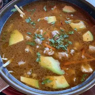 TORTILLA SOUP WITH CHICKEN