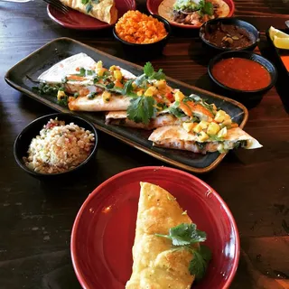 CHIPOTLE SHRIMP QUESADILLAS