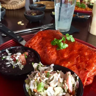 BEER-BATTERED SHRIMP BURRITO