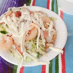Shrimp tostadas