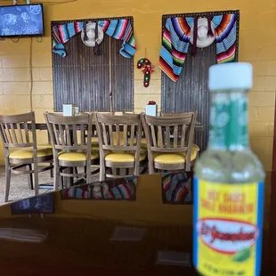  table and chairs in a restaurant