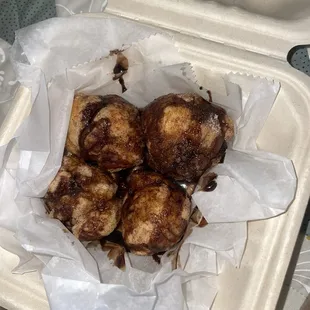 the inside of a styrofoam container