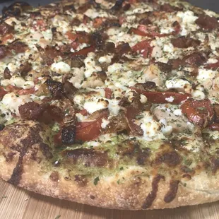 pizza, food