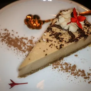 Vegan Butterfly Pea Blossom, Lavendar, Lemon Cheesecake