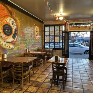 Inside dining area