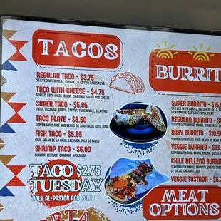 Taco Inside Menu (September 4, 2024)
