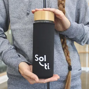 Solti insulated bottle - Double walled insulation for hot or cold drinks &amp; stainless steel infuser! Available online &amp; in tasting room.