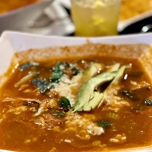 The chicken tortilla soup was amazing!