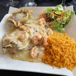 Shrimp Chili Relleno