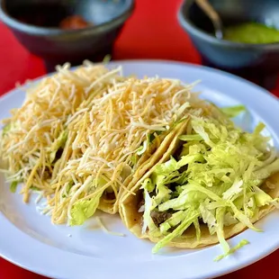 Taco Tuesday Special :  2 Ground Beef Tacos + 1 Carne Asada Taco