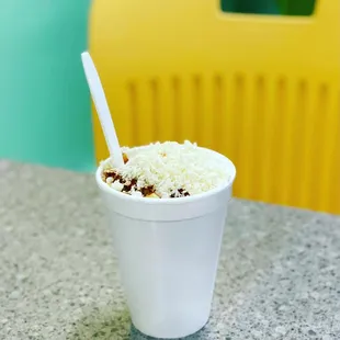 Elote (corn in a cup)