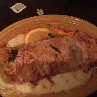 Burrito De Pollo Con Rajas