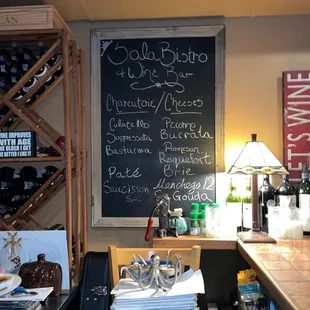 a chalkboard
